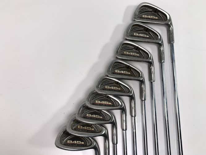 Tommy Armour 845 S Silver Scot Iron Set 3-PW+SW Tour Step Regular Steel Mens RH