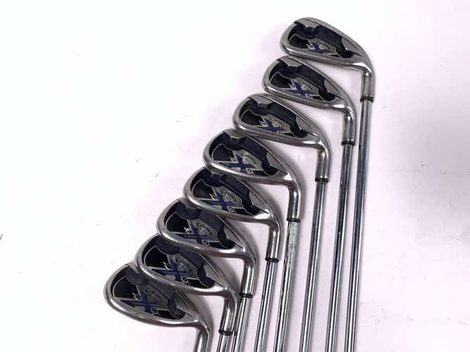 Callaway X-20 Iron Set 4-PW+AW+SW Uniflex Steel Mens RH-Missing 6 Iron