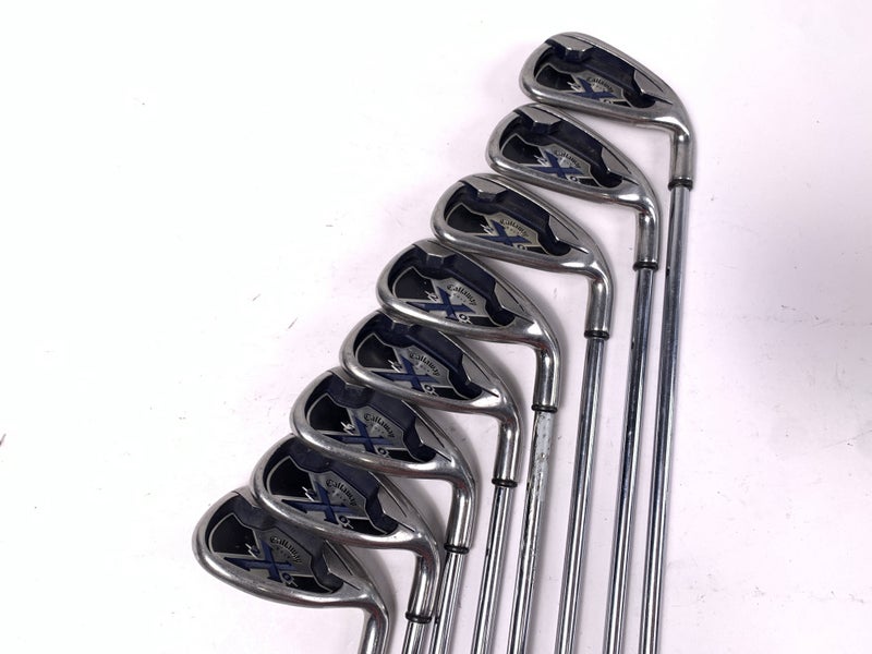 Callaway X-20 Iron Set 4-PW+AW+SW Uniflex Steel Mens RH-Missing 6 Iron