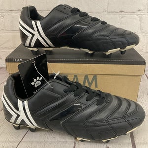 Kelme 55187 U1tra JR PU Youth Soccer Cleats Black White US 6