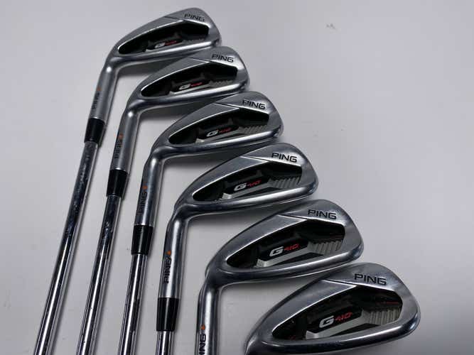 Ping G410 Iron Set 6-PW+SW Orange Dot 2* Flat CFS Distance Regular LH -2''