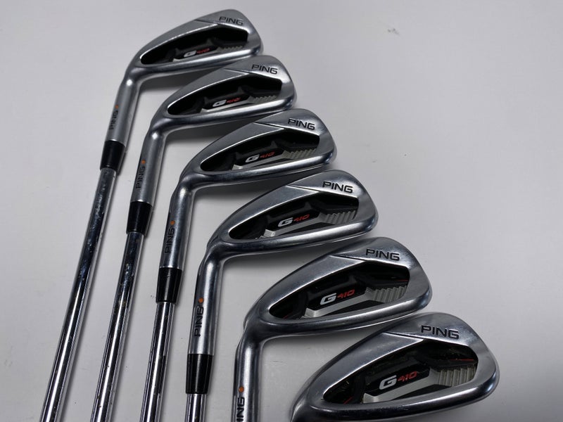 Ping G410 Iron Set 6-PW+SW Orange Dot 2* Flat CFS Distance Regular LH -2''