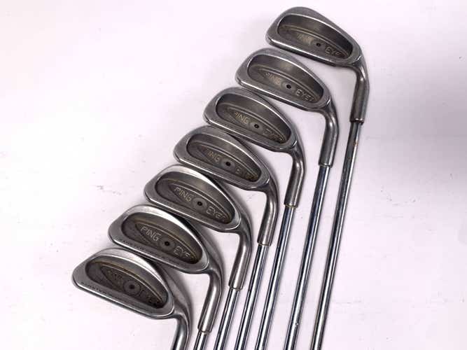 Ping Eye 2 Iron Set 5-PW+SW Black Dot Karsten ZZ-Lite Stiff Steel Mens RH
