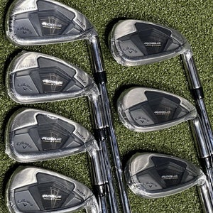 Callaway Rogue ST Max Iron Set 5-PW, AW Steel Elevate MPH 95 Stiff Flex RH NEW!