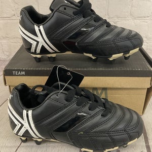 Kelme 55187 Kid's U1tra JR PU Soccer Cleats Black White US 13.5