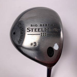 Callaway Steelhead III 3 Fairway Wood 15* System III Ladies Graphite Womens RH