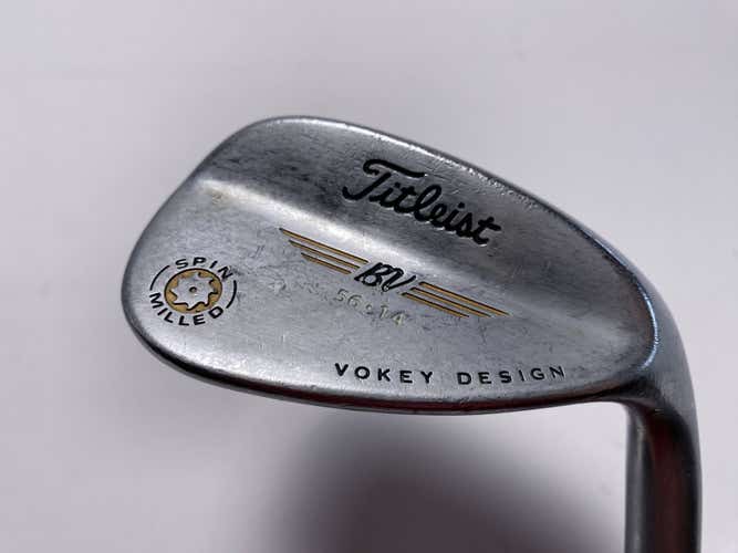 Titleist Vokey Spin Milled Chrome 2009 Sand Wedge SW 56* 14  Wedge Steel Mens RH