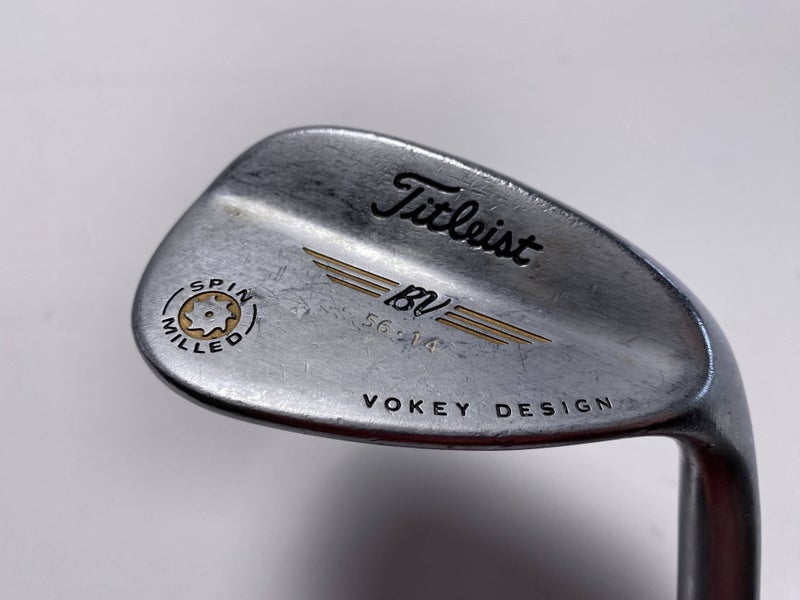 Titleist Vokey Spin Milled Chrome 2009 Sand Wedge SW 56* 14  Wedge Steel Mens RH
