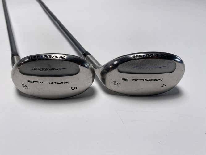 Nickalus Iron Max 4 & 5 Hybrid Set 24* 27* Rifle Precision Regular Mens RH