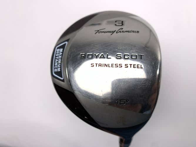 Tommy Armour Royal Scot 3 Fairway Wood 15* Regular Graphite Mens RH