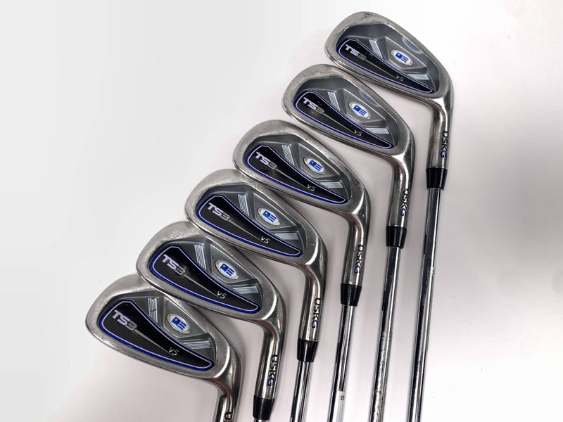 US Kids TS3 V5 Iron Set 5-PW TS3 60'' Maroon Youth Steel Junior RH