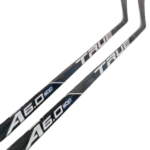 2 Pack True A6.0 SBP LH Pro Stock Stick 80 Flex Grip Olsson BU Terriers Custom NCAA Toe (2499)