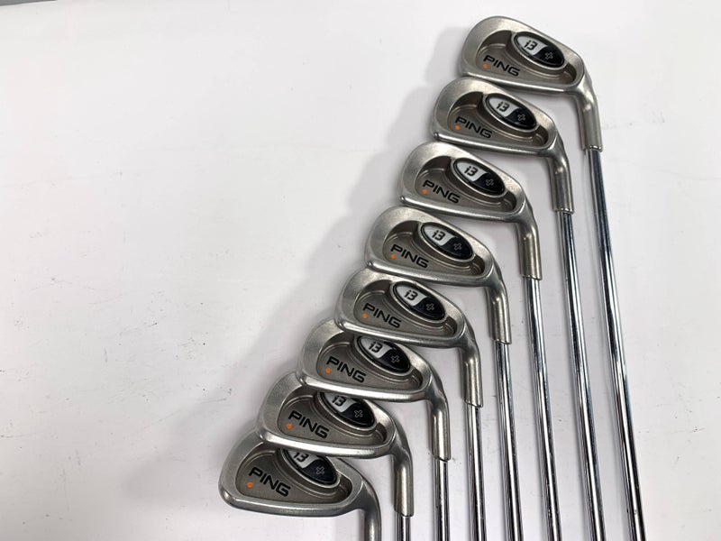Ping i3 + Iron Set 3-PW Orange Dot 2* Flat Cushin Regular Steel Mens RH