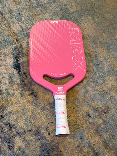 CPX MAX Series Raw Carbon Fiber T700 Pink Pickleball Elongated Paddle Racket