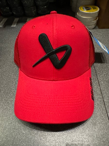 Red Adult Unisex One Size Fits All Bauer Hat (New)