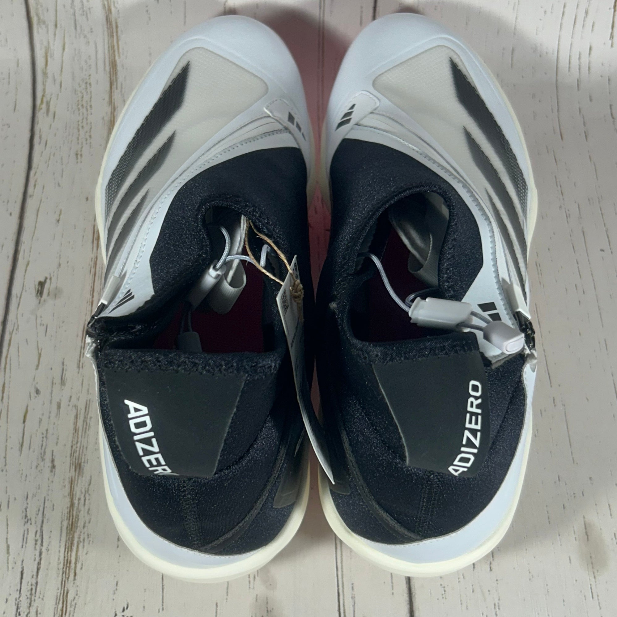Adidas Adizero Impact+ TPU Men Size 12 White Black Baseball Cleats IF8494 NEW Adidas Adizero Impact+ TPU Baseball Cleats White Black  main image 2