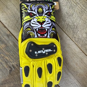 Yellow Medium/Large Adult Unisex Level Gloves (New)