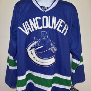 2008–14 Vancouver Canucks Roberto Luongo #1 Reebok Premier Home Jersey – Blue – Size 50, NWT