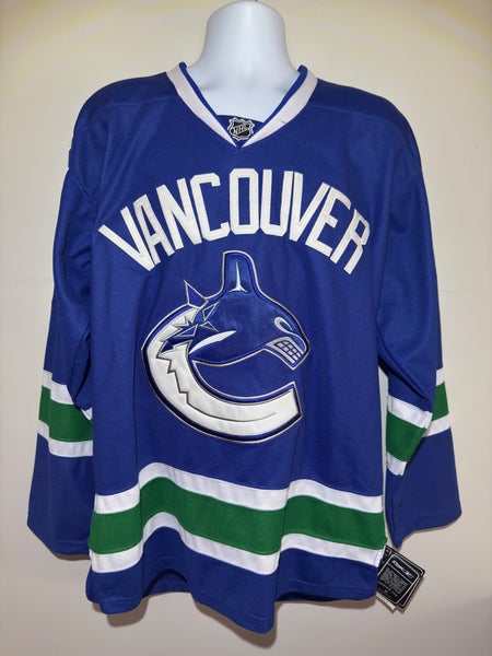 2008–14 Vancouver Canucks Roberto Luongo #1 Reebok Premier Home Jersey – Blue – Size 50, NWT