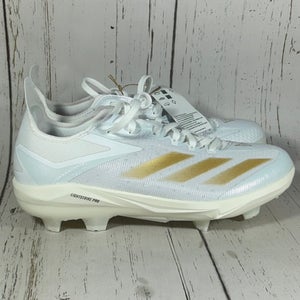 Adidas Adizero Electric+ TPU Baseball Cleats White Gold Mens Size 9 IF3265