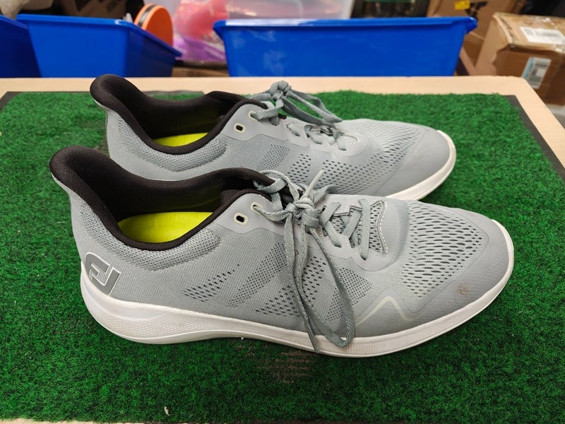 Footjoy Flex Grey Mens Golf Shoes Size 10 Medium 56142