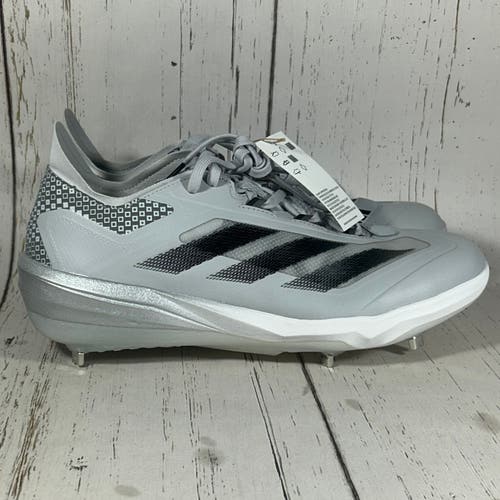 Adidas Adizero Impact WP Metal Baseball Cleats Gray Men's Size 10.5 JI1465