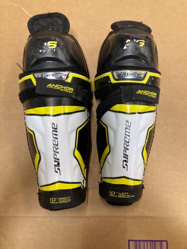 Youth Bauer Supreme 2S Pro Shin Pads 10" (Used)