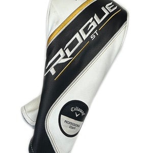 Rare Callaway Golf Rogue ST Professional Staff White/Black/Gold Driver Headcover