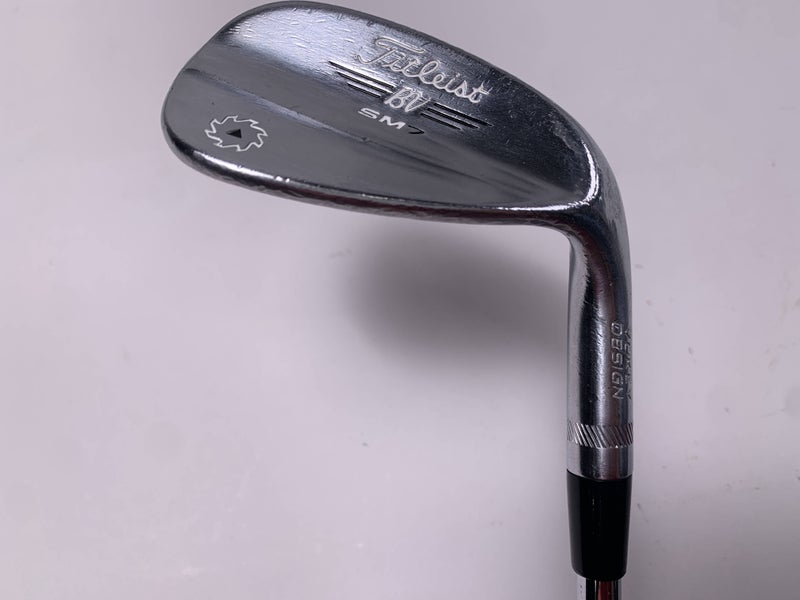 Titleist Vokey SM7 Tour Chrome 50* 8 F-Grind Wedge Steel Mens RH Midsize Grip