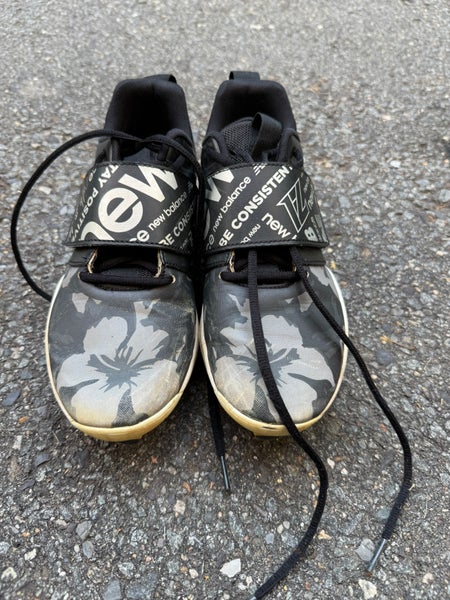 2022 Lindor v1 Big Kid 'Floral - Black Gold' Molded Cleats