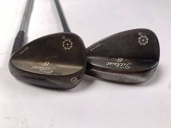 Titleist Vokey SM5 Raw Black Wedge Set 56*10 60*8 Different Wedge Steel Mens RH