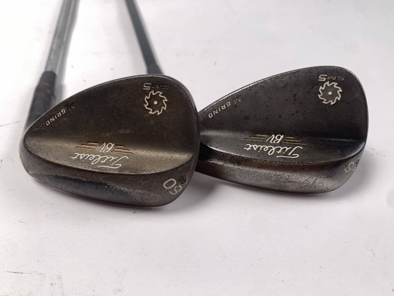 Titleist Vokey SM5 Raw Black Wedge Set 56*10 60*8 Different Wedge Steel Mens RH