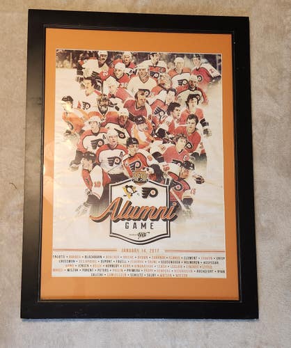 Limited Edition Framed & Matted Poster: Flyers vs. Penguins 50th Anniversary Alumni Game