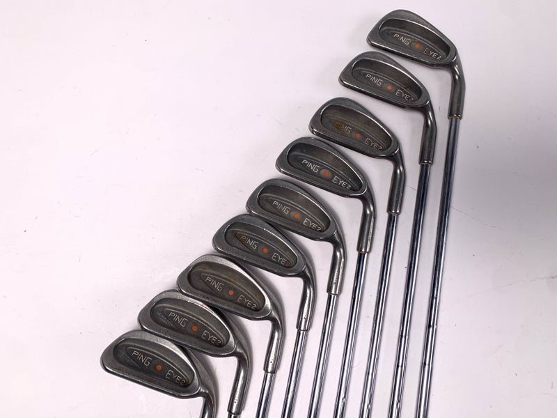 Ping Eye 2 Iron Set 3-PW+SW Orange Dot 2* Flat Karsten ZZ-Lite Stiff RH