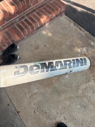 DeMarini White Steel Hybrid Bat (-4) 30 oz 34" (Used)