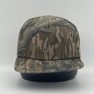 Vintage 1980s Mossy Oak Treestand Snapback Hat Camo Turkey Cap USA Made Rare