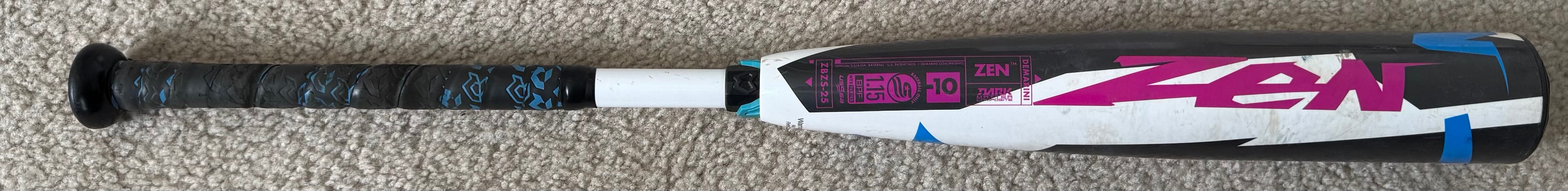 2025 DeMarini CF Zen Composite USSSA Certified Bat (-10) 20 oz 30" (Used)