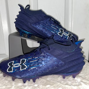 Under Armour Blur Suede MC 2 Midnight Navy Mens Football Cleat (8.5) Retail $225