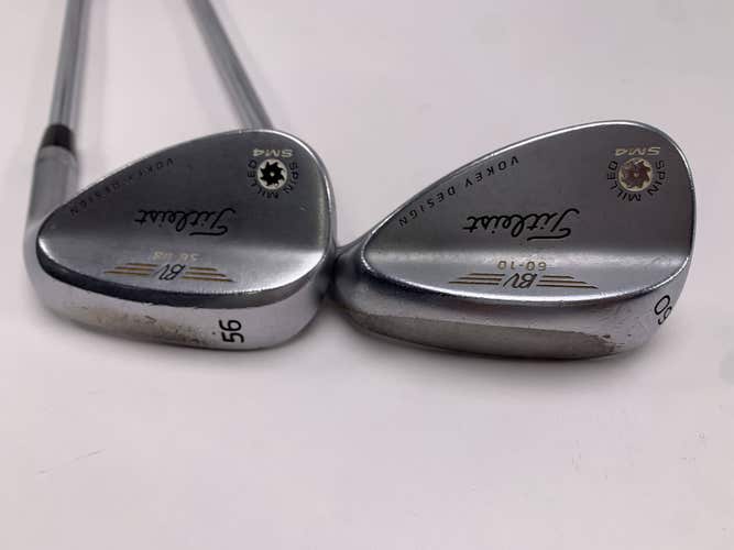 Titleist Vokey Spin Milled SM4 Chrome Wedge Set 56*8 60*10 ProjectX Rifle 6.5 RH