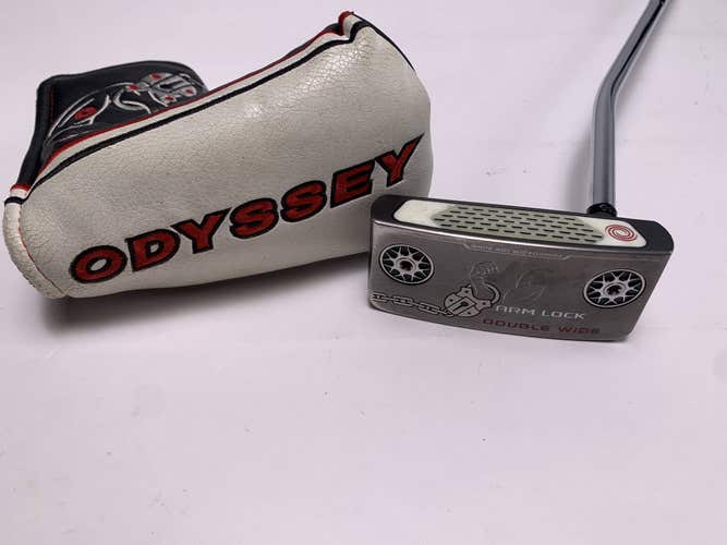 Odyssey Arm Lock Double Wide Putter 41" 17" Grip Mens RH W/HC