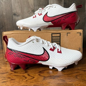 Nike Vapor Edge Speed 360 2 Football Cleat White Maroon Mens Sz 8.5 FQ4045-104