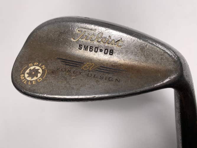 Titleist Vokey Black Nickel Wedge 60* 8 Dynamic Gold S400 Stiff Steel Mens RH