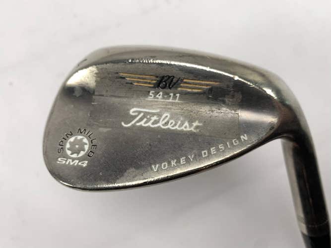 Titleist Vokey Spin Milled SM4 Black Sand Wedge 54*11 6.0 Flighted Stiff RH