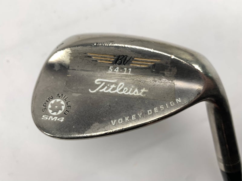 Titleist Vokey Spin Milled SM4 Black Sand Wedge 54*11 6.0 Flighted Stiff RH