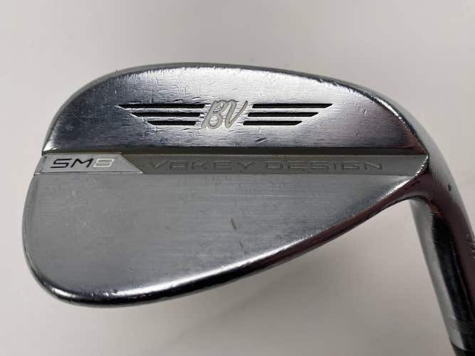 Titleist Vokey SM8 Tour Chrome Wedge 54* 14 Bounce F-Grind Wedge Steel Mens RH