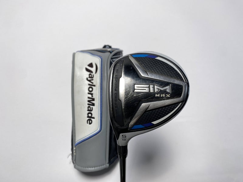 TaylorMade SIM MAX 5 Fairway Wood 18* Fujikura Ventus Blue 5R Regular LH HC