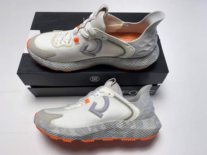 G/Fore MG4X2 Golf Shoes White Gray Orange Men's SZ 11.5 (G4MS22EF40)