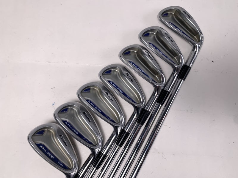 Mizuno MX 200 Iron Set 5-PW+GW+SW Dynalite Gold XP S300 Stiff RH No 9 iron