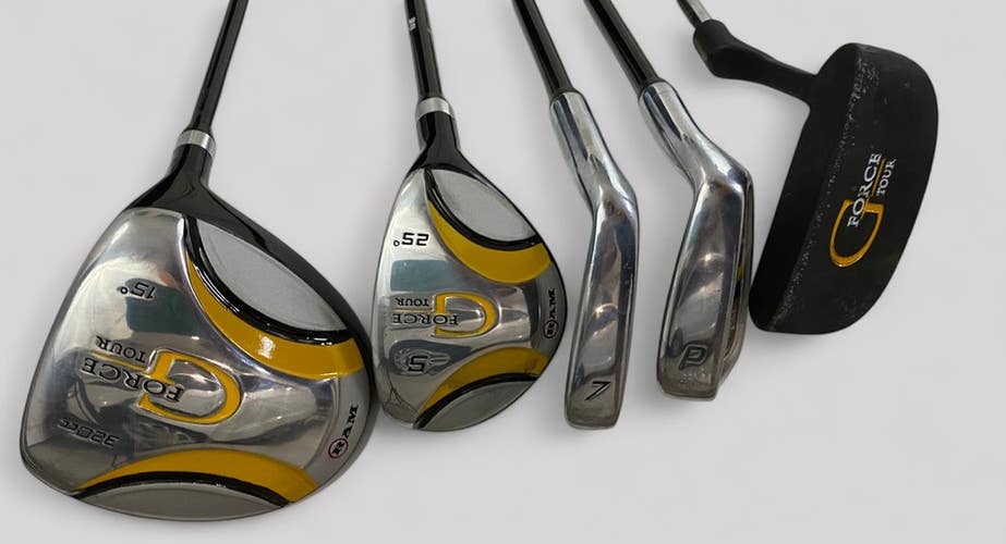 Junior Jr Ram G Force Tour Golf Club Set Irons Driver Hybrid Putter Kids Youth