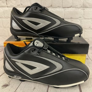 3N2 9835-0101-75 VIPER Men's HAMR Soccer Cleats Black Silver US 7.5